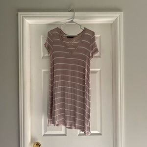 Boutique Striped T-Shirt Dress